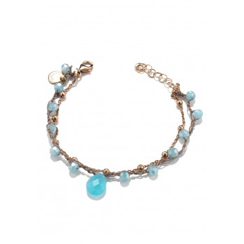 Bracciale uncinetto con Goccia